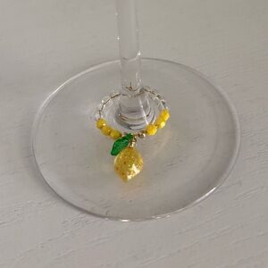 Set of 4 Handmade Custom Beaded Gold Wine Charms - 14k Gold Filled Glass Beads